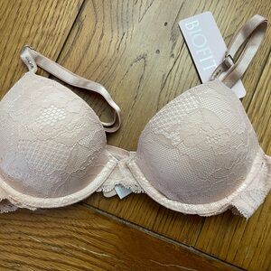 Lace Push-Up Bra - Pink
